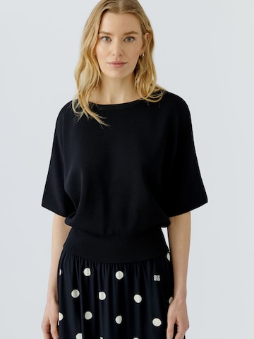 OUI Pullover in Schwarz: Vorderseite