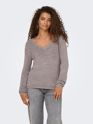 Pull-over 'ONLGeena' ONLY en gris : devant