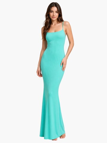 cfab (formerly creamy fabrics) - Vestido 'Ribbed Cami Maxikleid' en verde