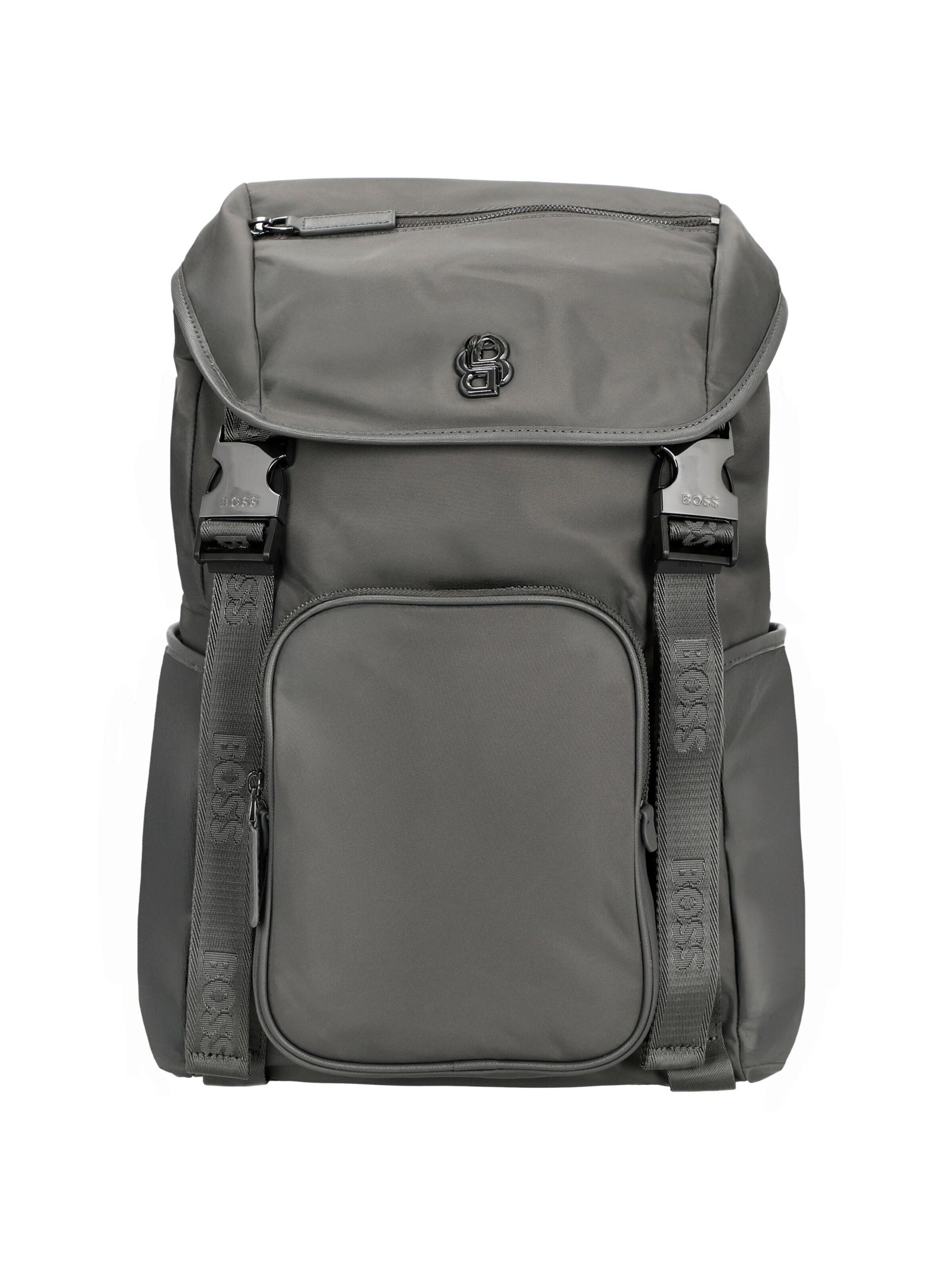 HUGO BOSS Rucksack 'B Icon'‌‌‌‌‌‌‌‌‌ in Grau: Vorderseite