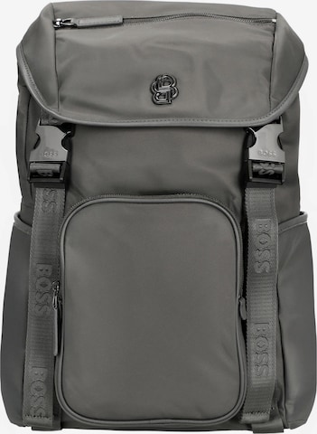HUGO BOSS Rucksack 'B Icon' in Grau: Vorderseite