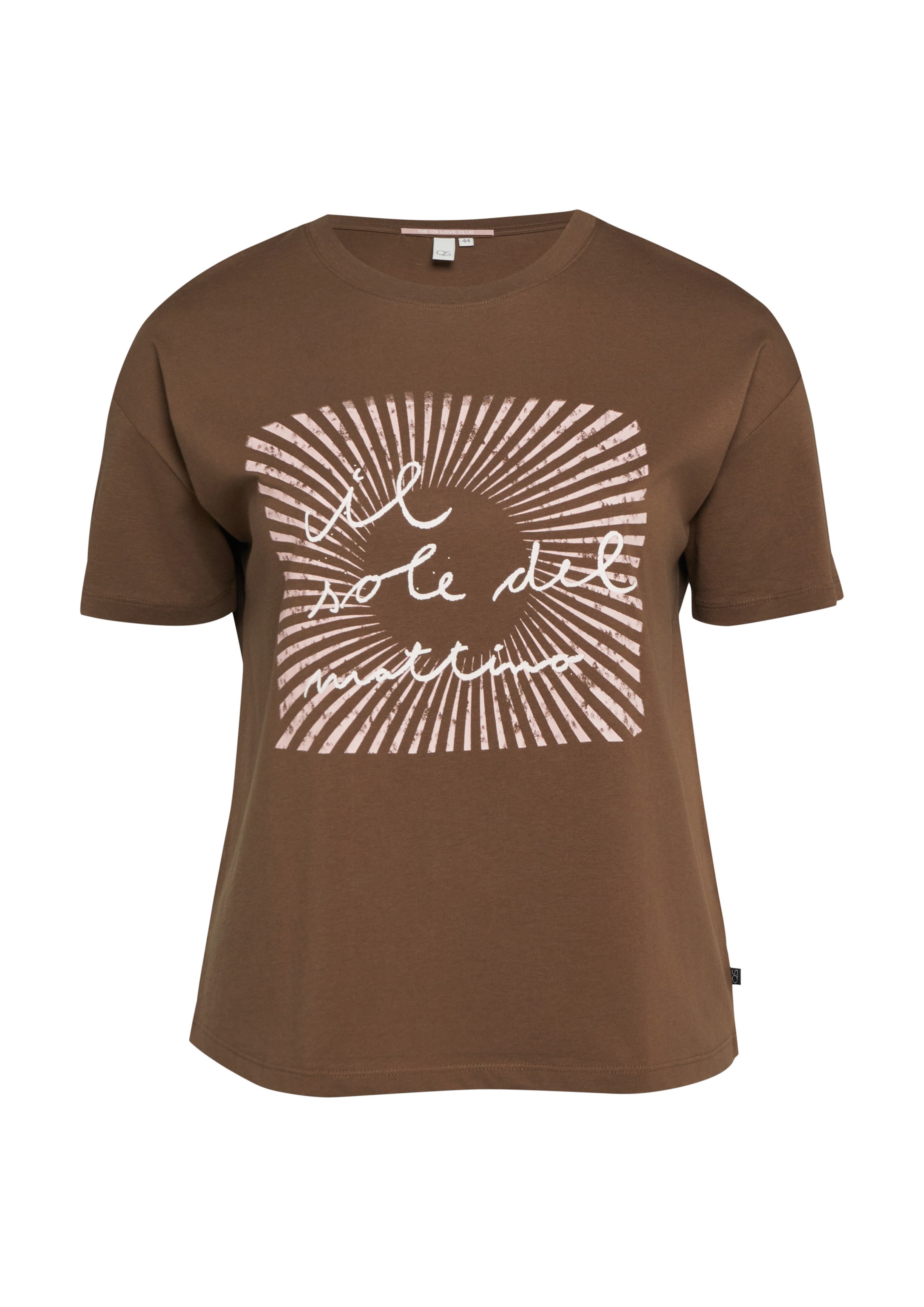 QS T-Shirt in Braun: Vorderseite