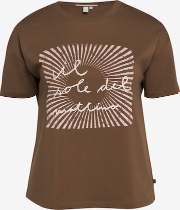 QS T-Shirt in Braun: Vorderseite