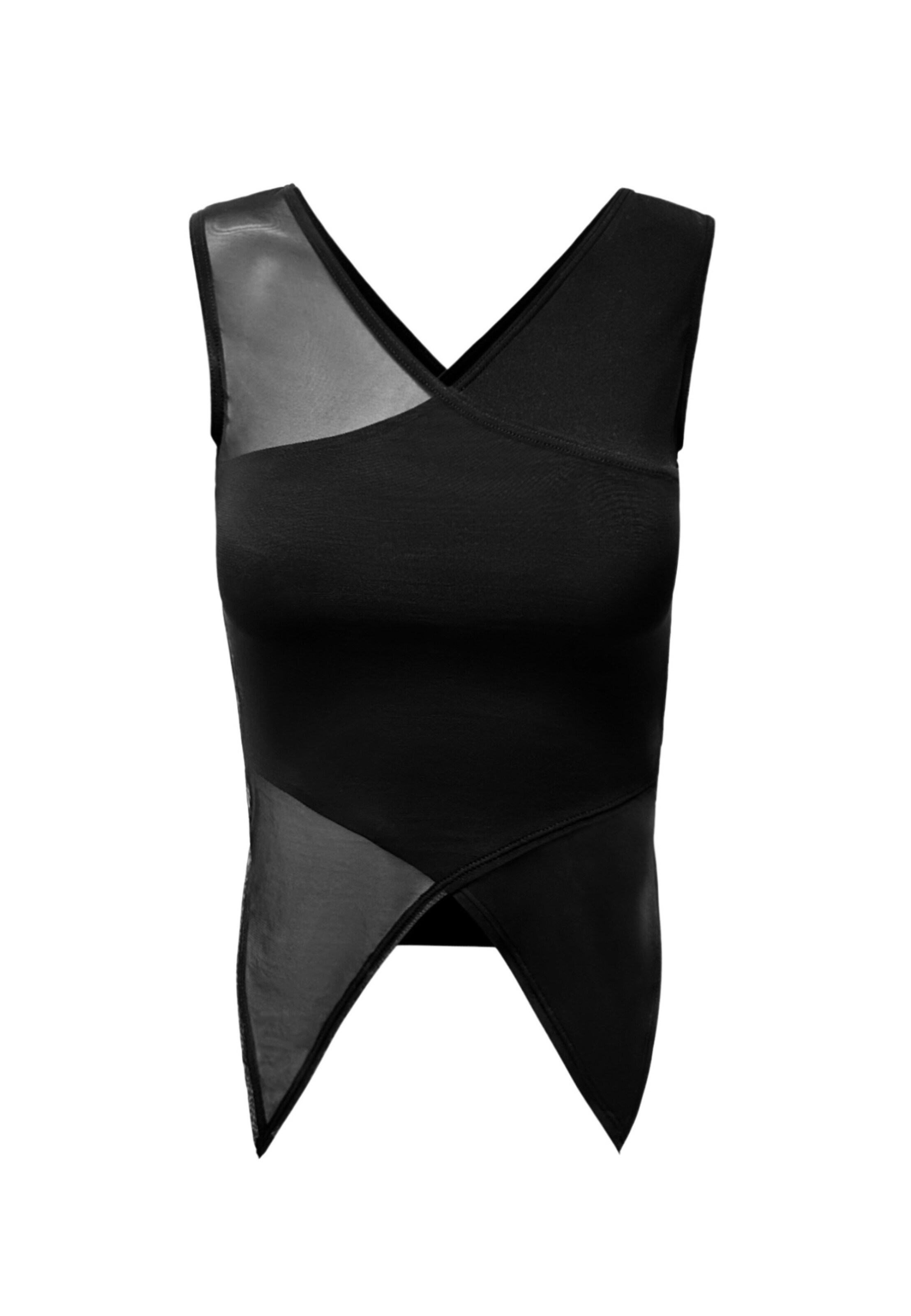 OW Collection Top 'Domino' in schwarz, Produktansicht