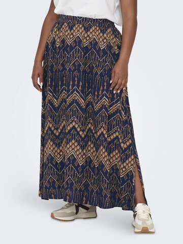 ONLY Carmakoma Rok in Blauw: voorkant