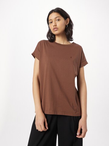 ARMEDANGELS T-Shirt 'IDA' (GOTS) in Braun: Vorderseite