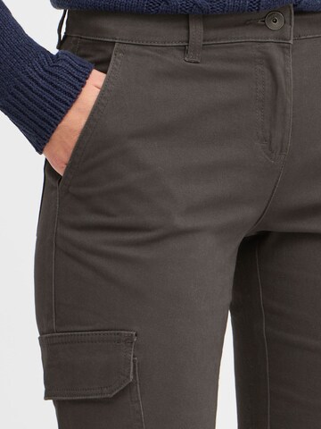 Coupe slim Pantalon cargo 'Paler' Oxmo en gris