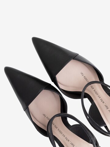 BRONX Slingback Pumps 'My-Sterious' in Black