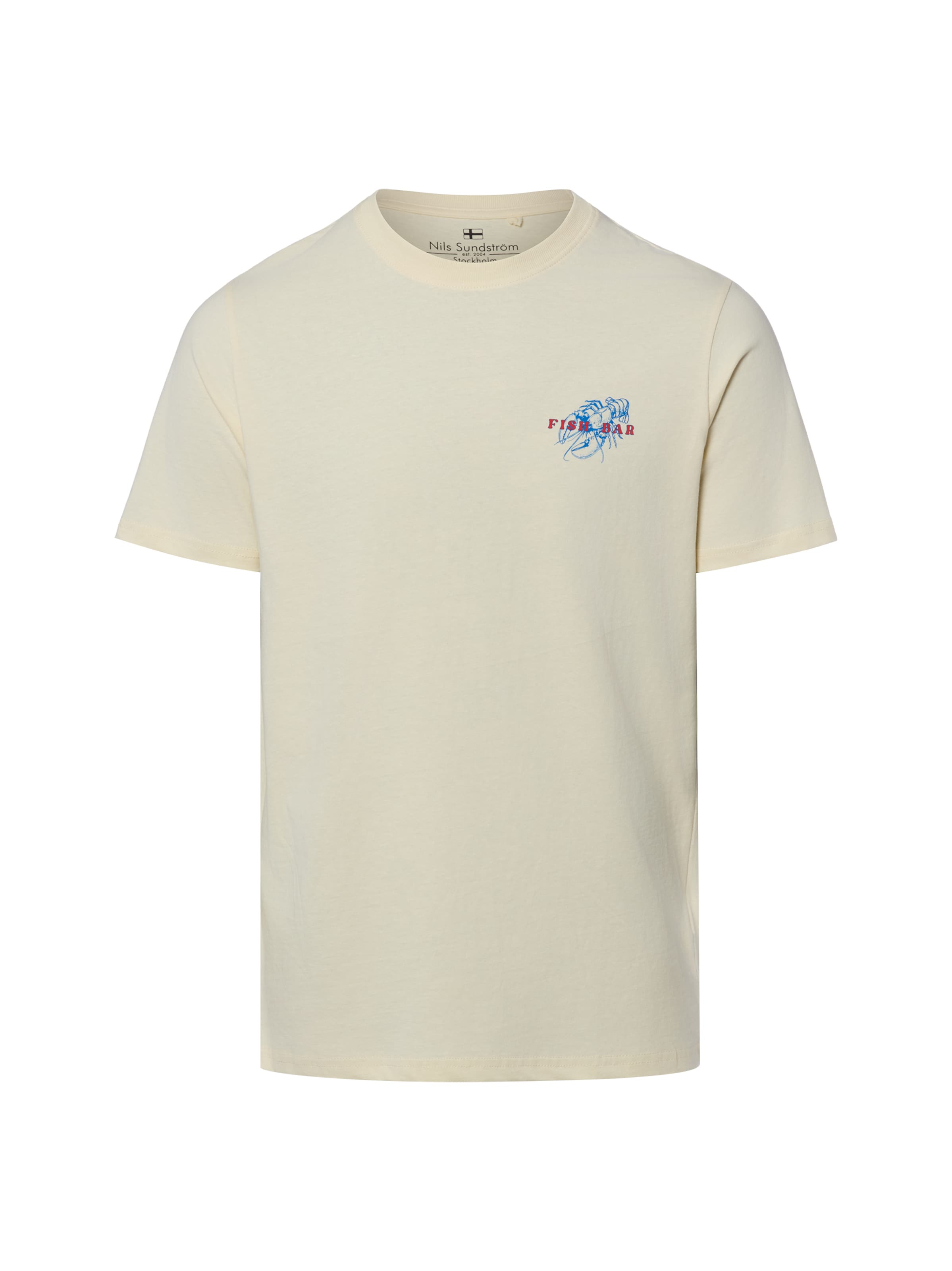 T-Shirt Nils Sundström en beige : devant