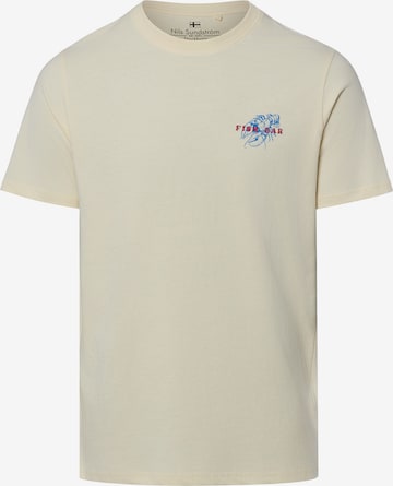 T-Shirt Nils Sundström en beige : devant