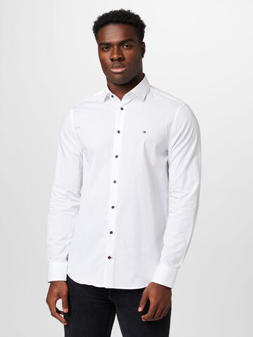 Isse Begrænsninger Booth Tommy Hilfiger Tailored Slim fit Button Up Shirt in White | ABOUT YOU