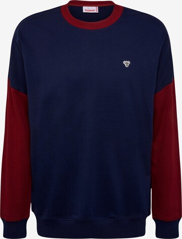 Hummel Sportsweatshirt in Blauw: voorkant