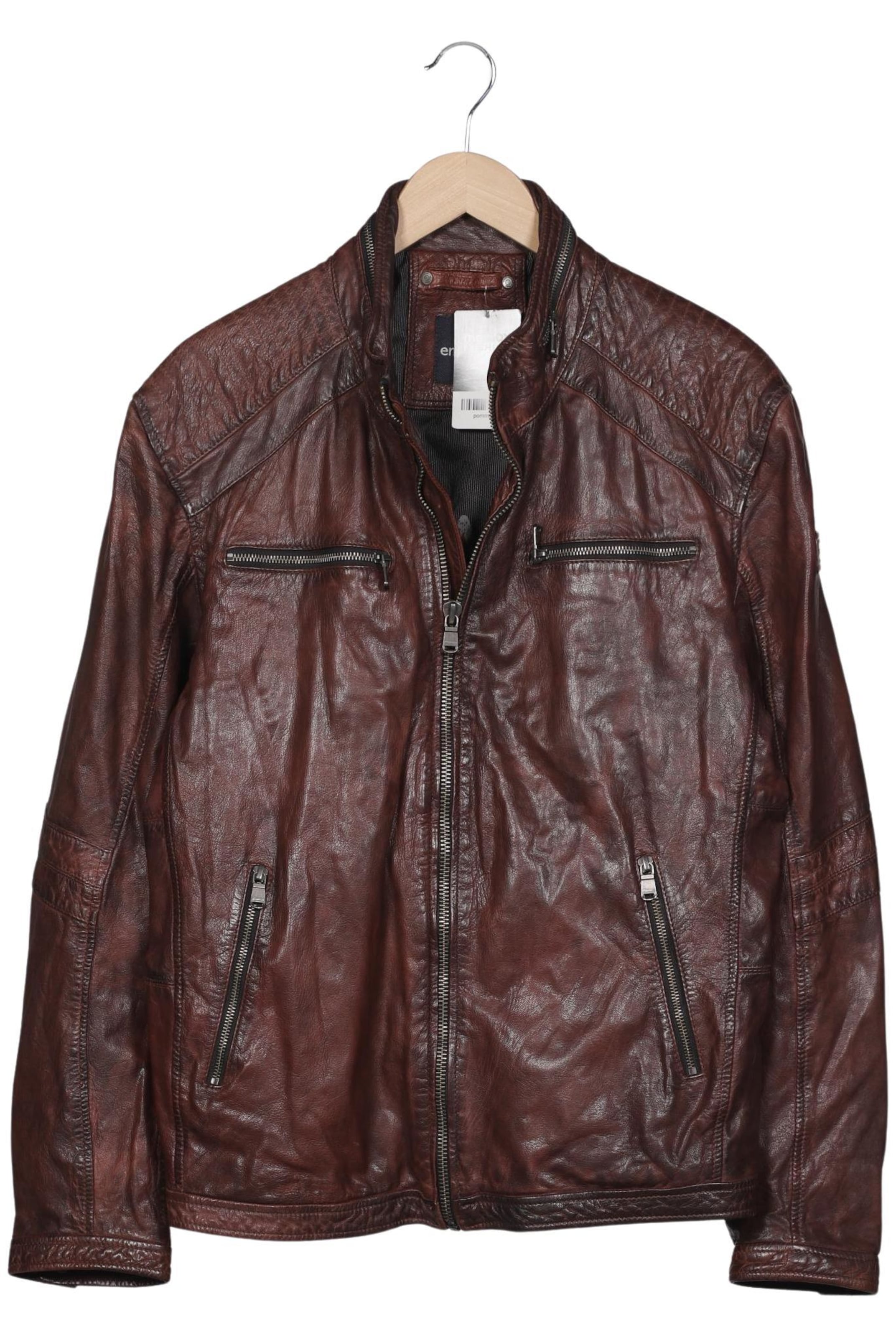 Engbers Jacke M-L in Braun: Vorderseite