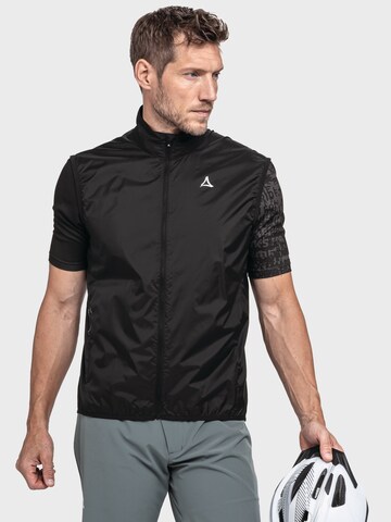 Schöffel Bodywarmer ' Bike Vest Style Cannobio MNS ' in Zwart: voorkant
