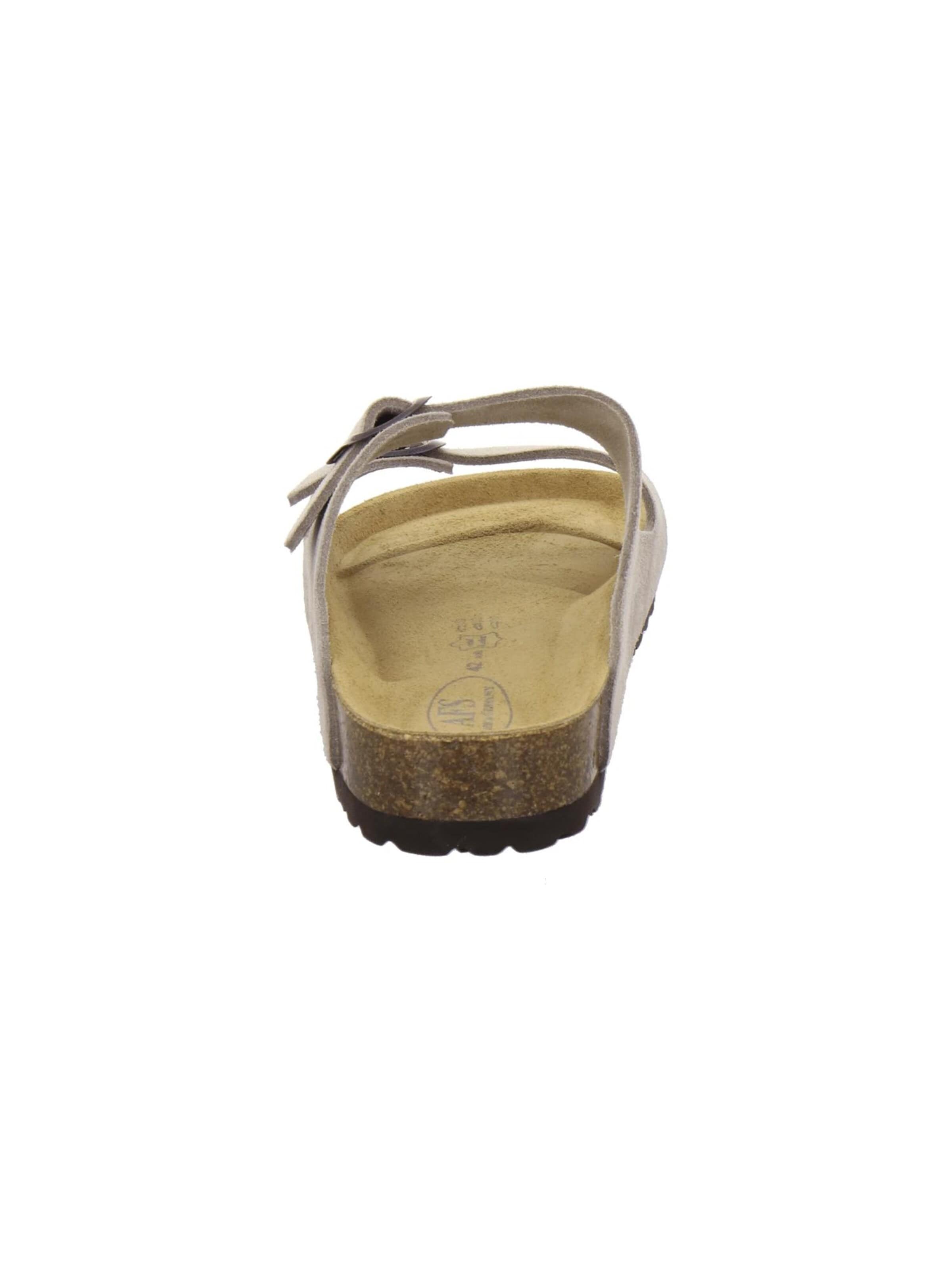 Mule 'Pantoletten Herren Zweischnaller quarz Veloursleder' AFS-Schuhe en beige