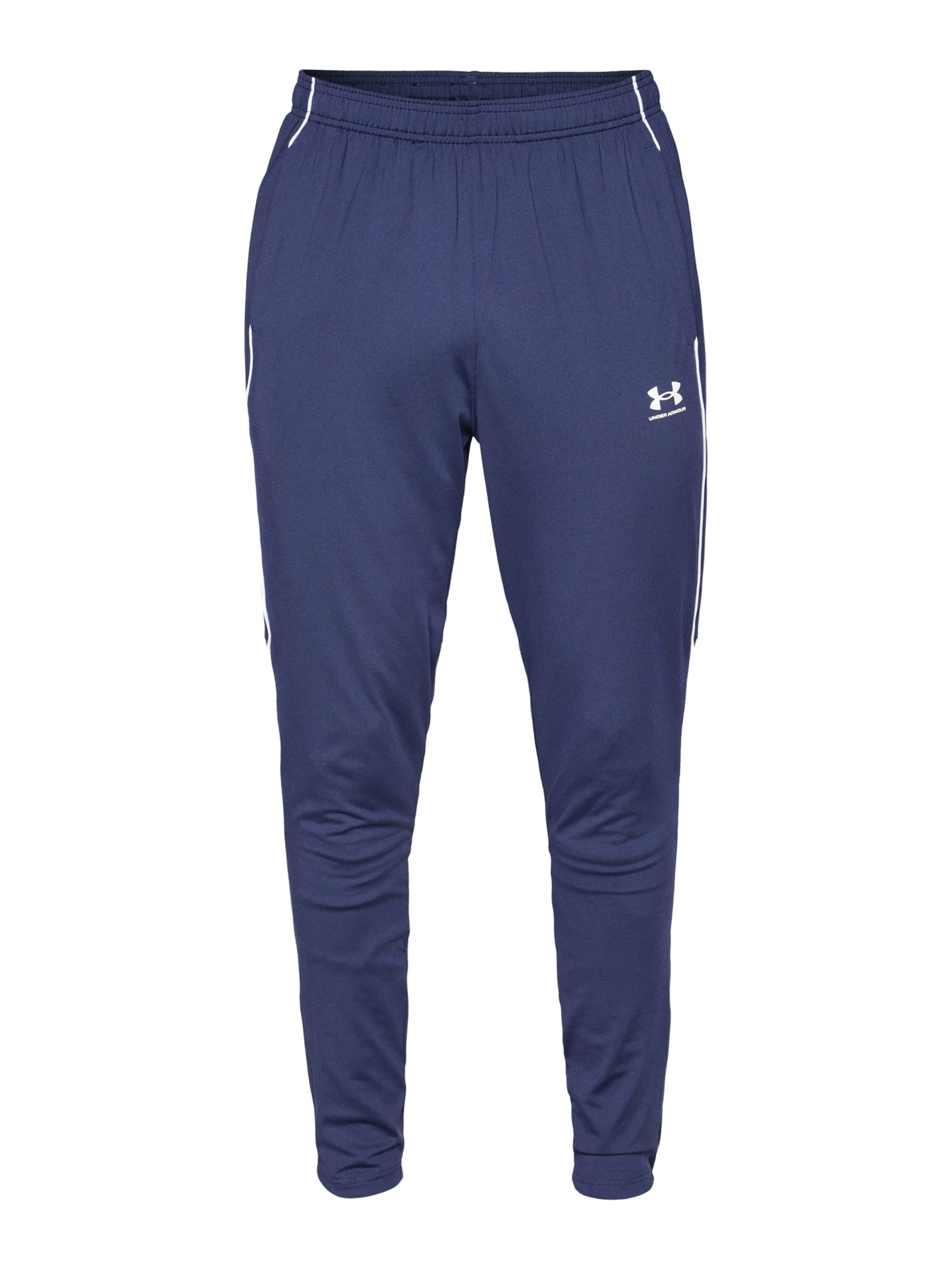 UNDER ARMOUR Slimfit Sportbroek 'Challenger' in Blauw: voorkant