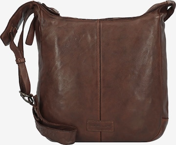 Harold's Crossbody Bag in Brown: front