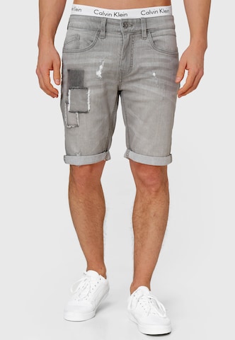 INDICODE JEANS Regular Jeans 'Roberts' in Grey: front