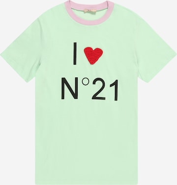 N°21 Футболка в Зеленый: спереди