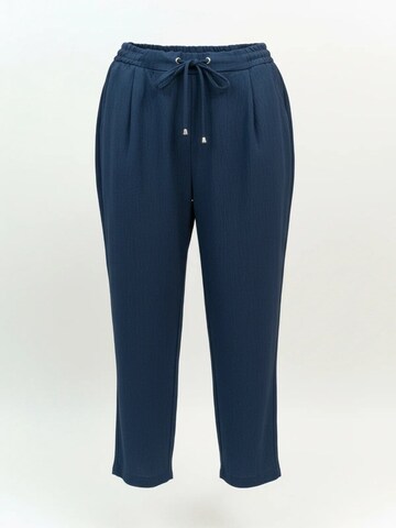 No Matter What Tapered Pleat-front trousers in Blue