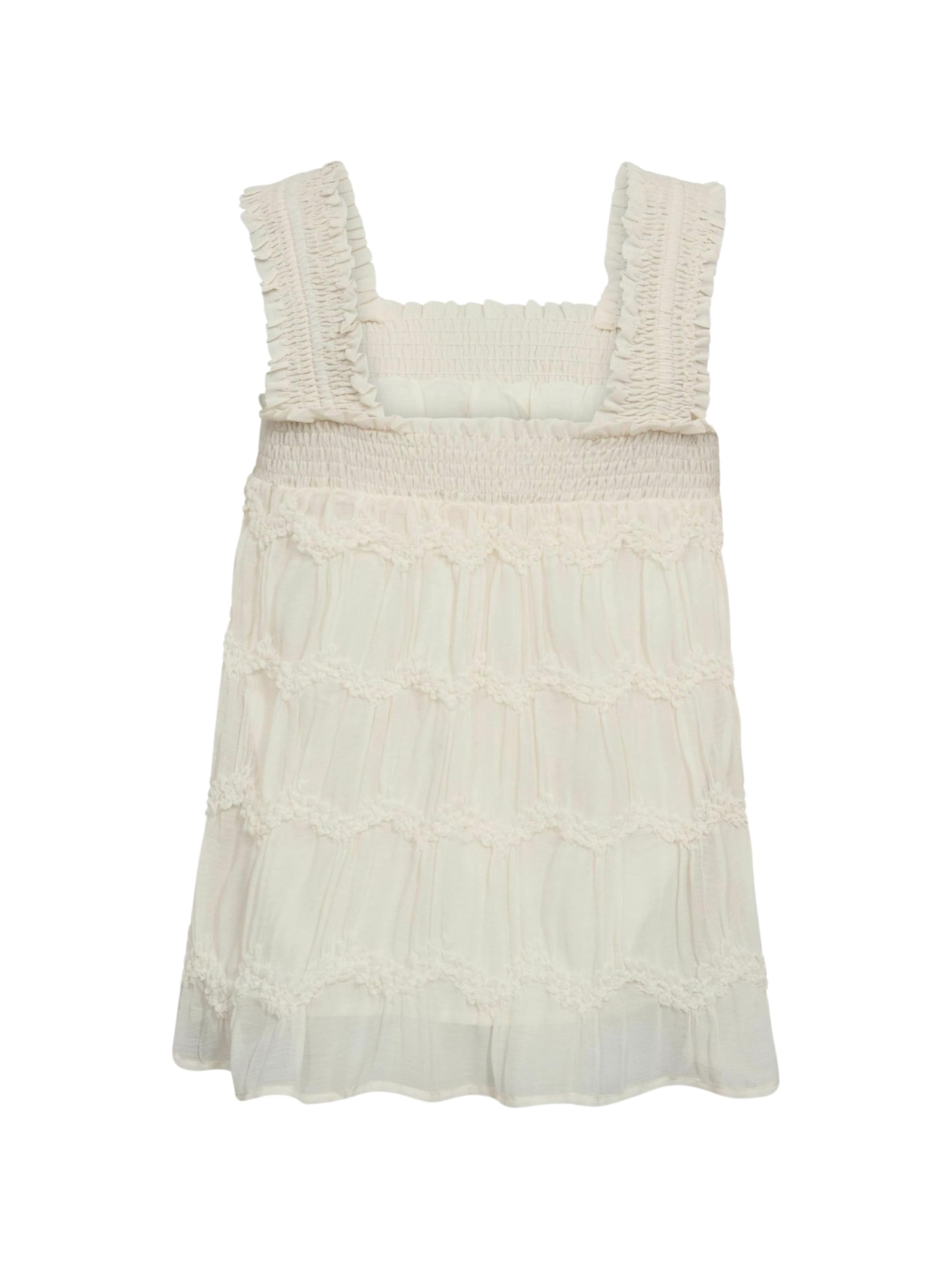 T-shirt ' JerryCC Smock ' co'couture en blanc : devant