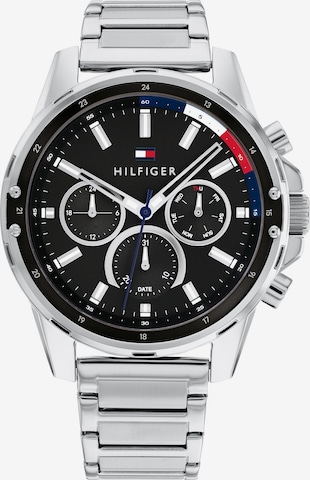 Montre à affichage analogique TOMMY HILFIGER en argent : devant