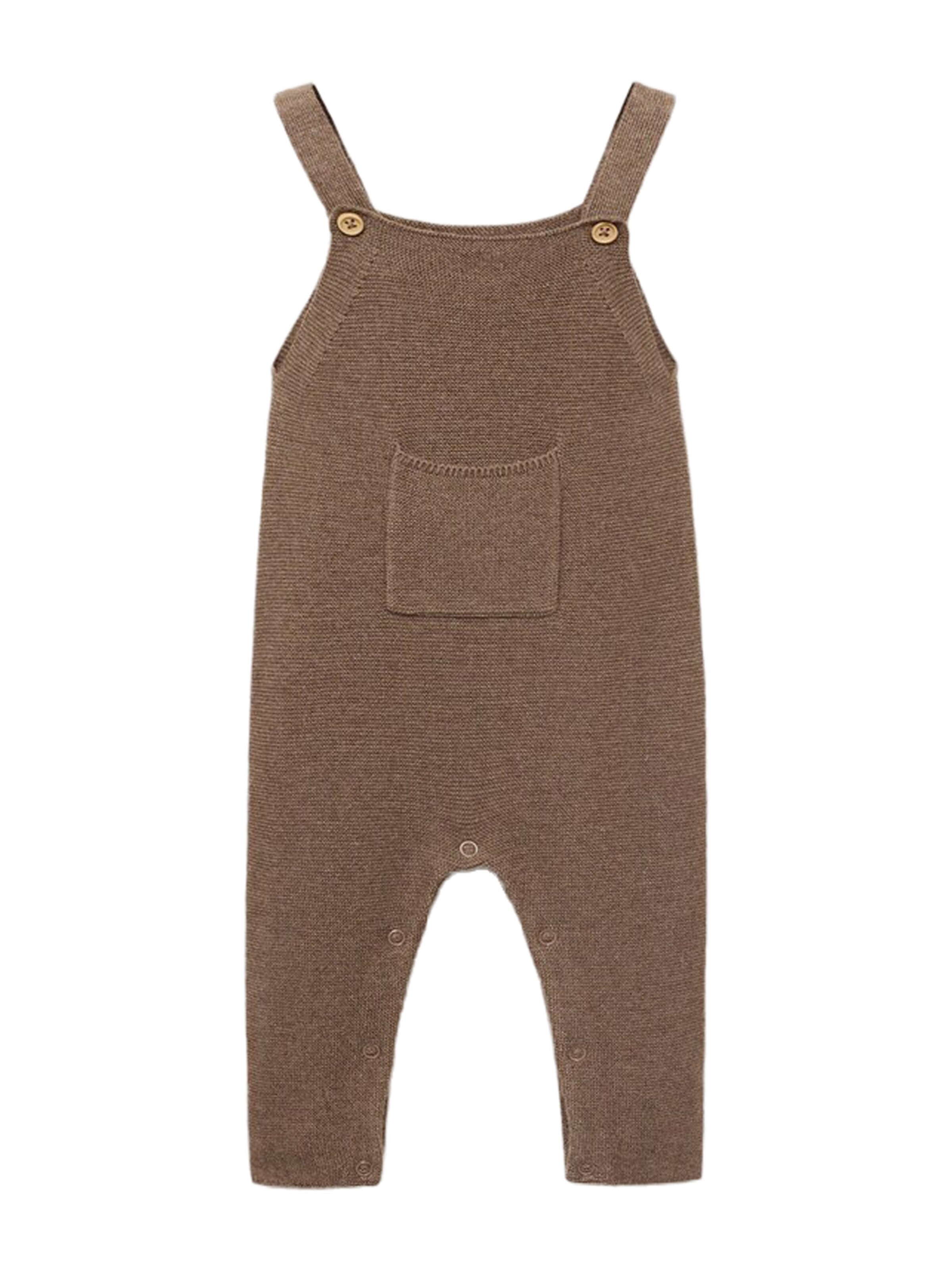 MANGO KIDS Dungarees 'YORK1' in Brown: front