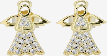 Akzent Ohrringe 'Liss, 925 Sterlingsilber, langlebig' in Gold: Vorderseite