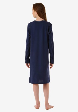 SCHIESSER Nightgown 'Pferdewelt' in Blue