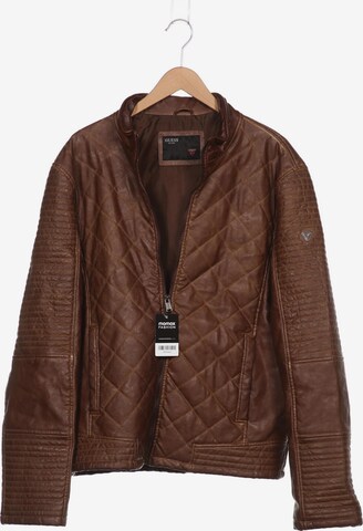 GUESS Jacket & Coat in XXL in Brown: front