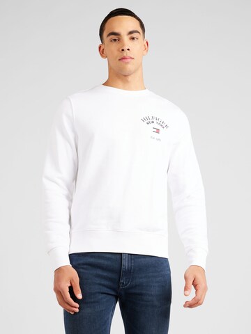 TOMMY HILFIGER Sweatshirt 'Arched Varsity' i vit: framsida