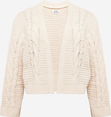 Cotton On Curve Knit Cardigan in White: front