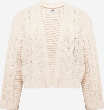 Cotton On Curve Knit Cardigan in White: front