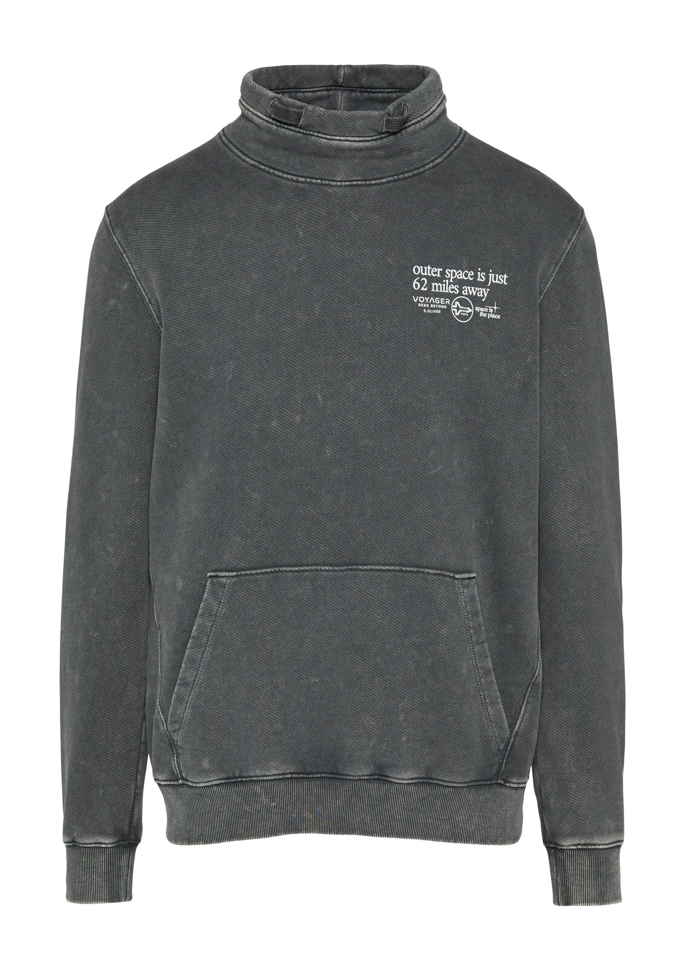 Sweat-shirt s.Oliver en noir : devant