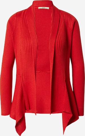 Cardigan ESPRIT en rouge : devant