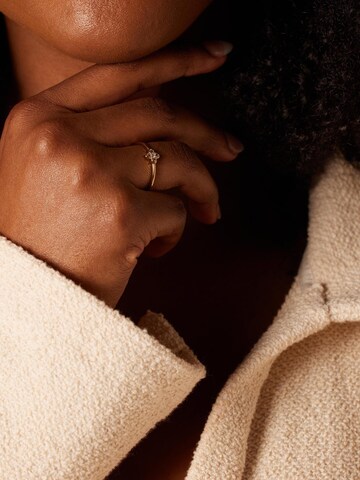 Lucardi Ring in Goud: voorkant