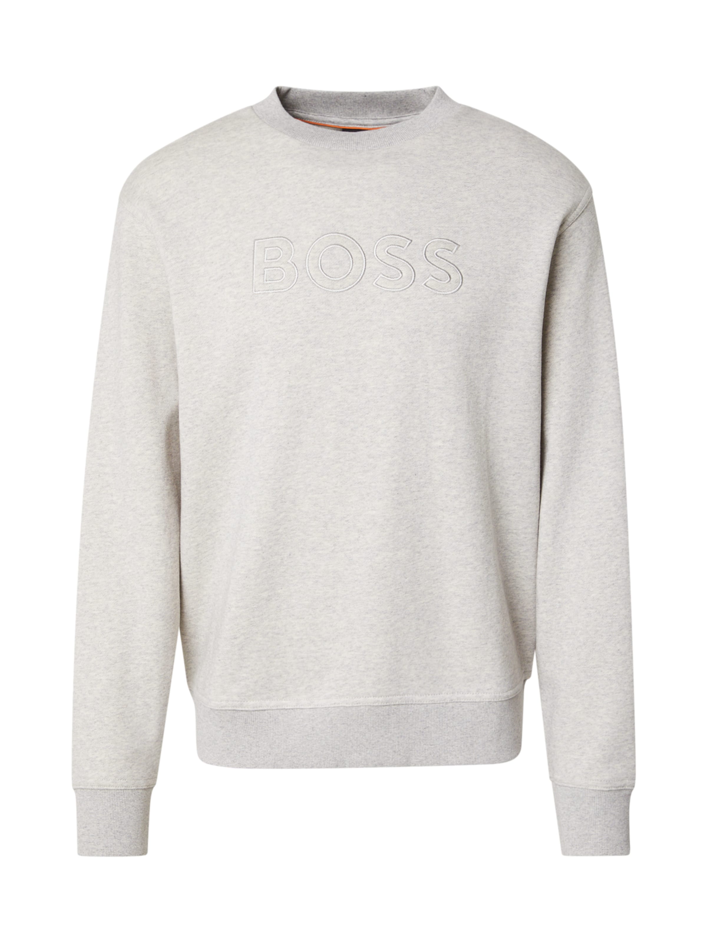 Sweat-shirt BOSS en gris : devant