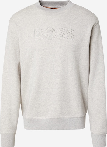 Sweat-shirt BOSS en gris : devant