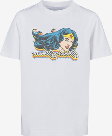 F4NT4STIC T-Shirt 'DC Comics Wonder Woman Smile' in Weiß: predná strana