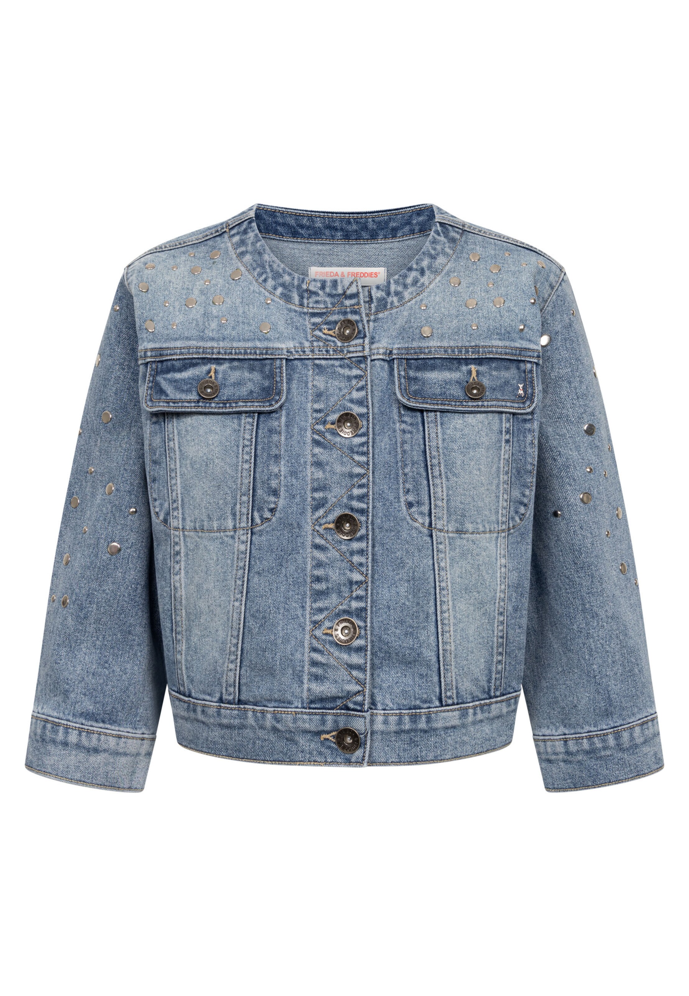 Frieda & Freddies NY Jeansjacke Denim Jacket in Blau: Vorderseite