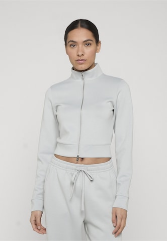 Urban Classics - Sudadera con cremallera en gris: frente