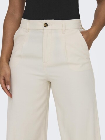 ONLY - Pierna ancha Pantalón plisado 'Aris' en beige