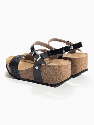 Sandales 'RUDY' Bayton en noir