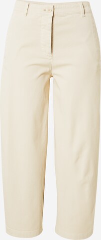Marc O'Polo Wide Leg Bukser i beige: forside