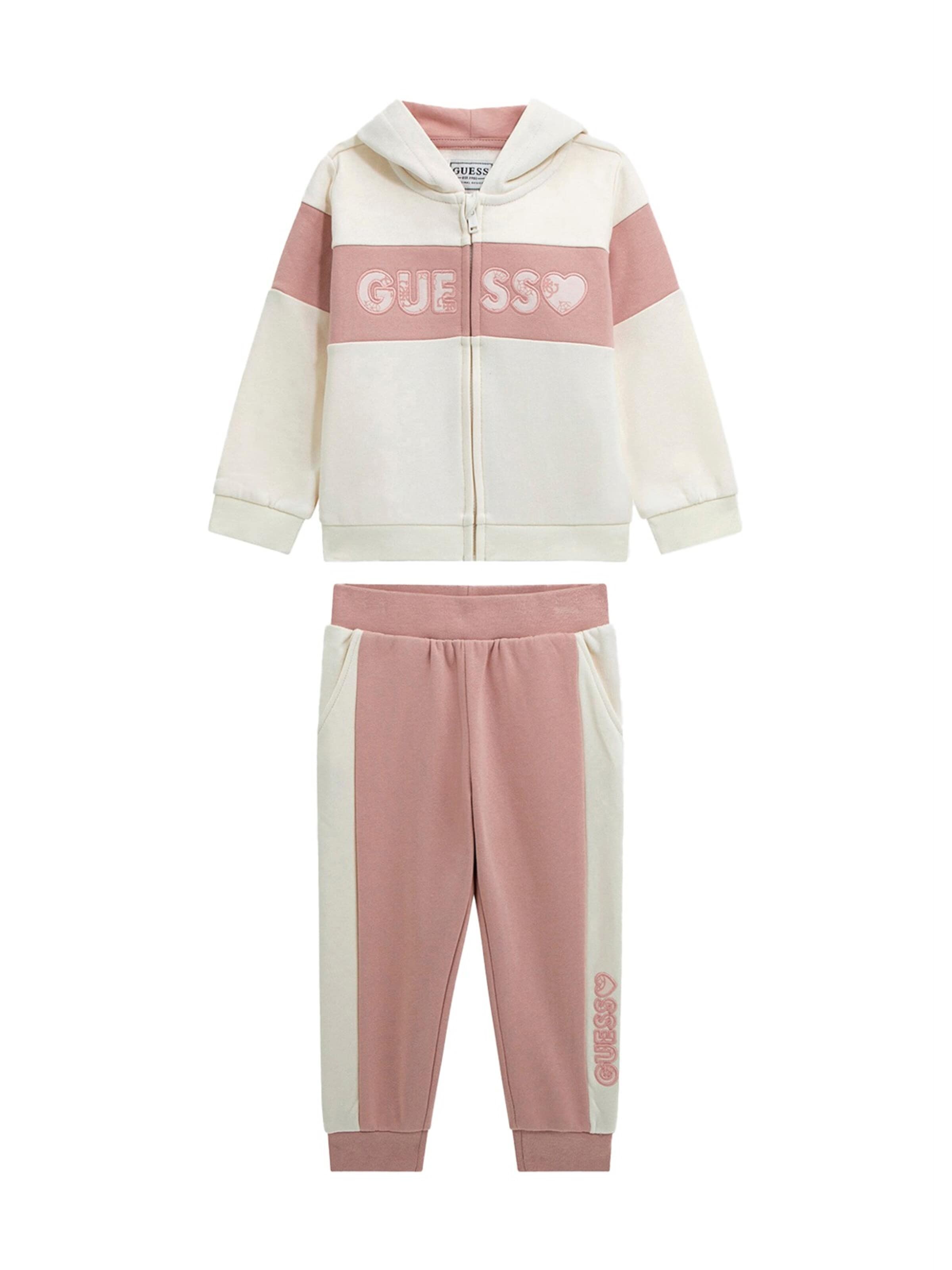 Set di GUESS KIDS in beige: frontale