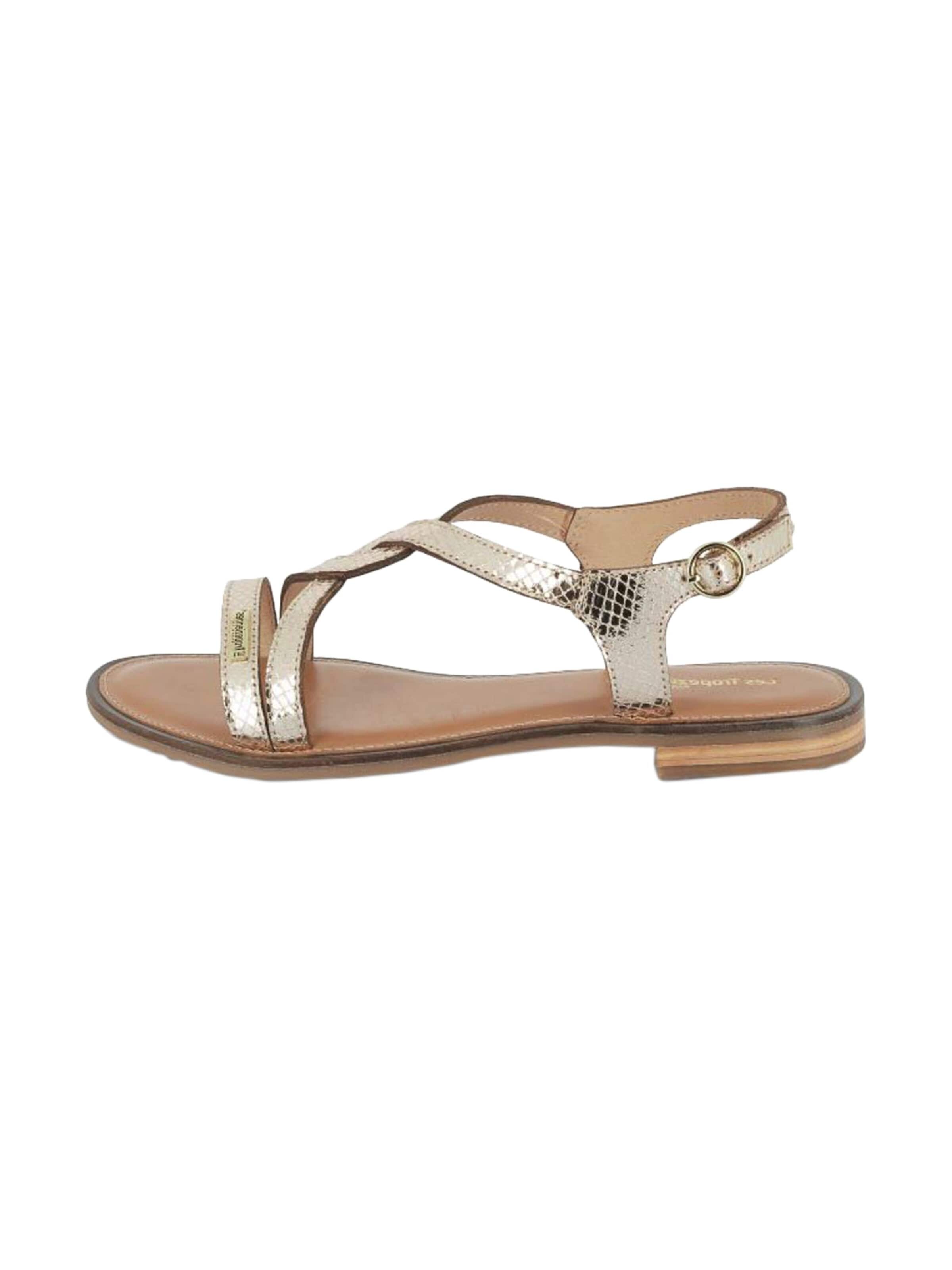 Les Tropéziennes Sandals 'Ledersandalen „Les Hastral“' in Gold: front