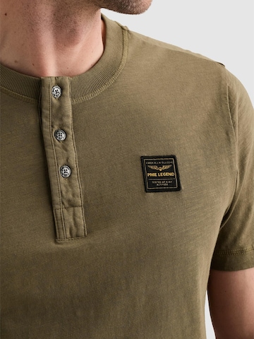 Regular fit Camicia 'Henley T-shirt with badge' di PME Legend in verde