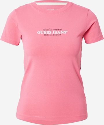 GUESS JEANSMajica - roza boja: prednji dio