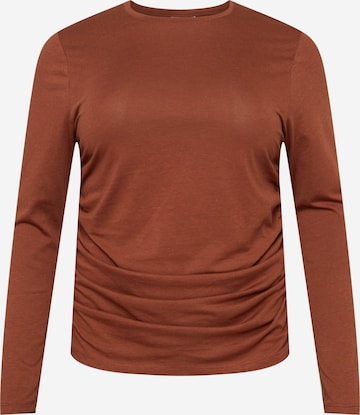 Noisy May Curve Shirt 'April' in Brown: front