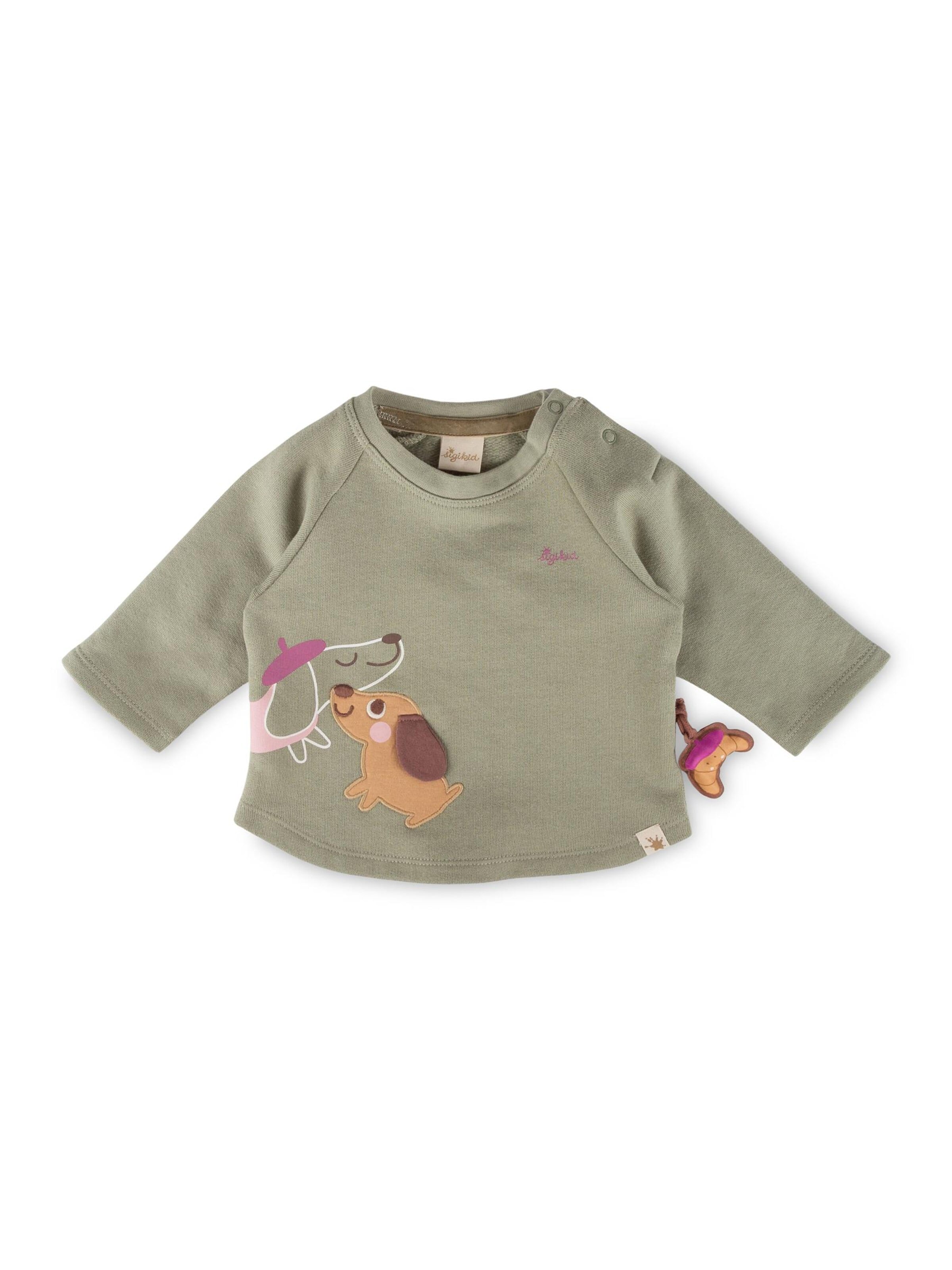SIGIKID Sweatshirt 'Sweatshirt Petit Croissant' in Grün: Vorderseite